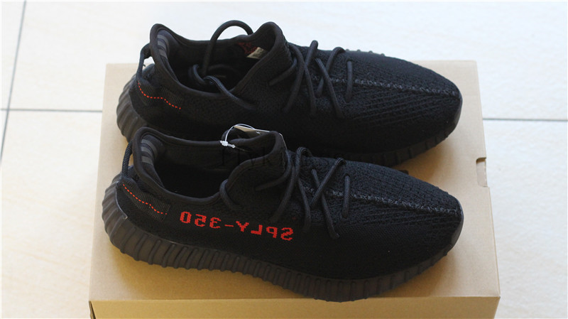 Adidas Yeezy Boost 350 V2 Core Black Bred Red